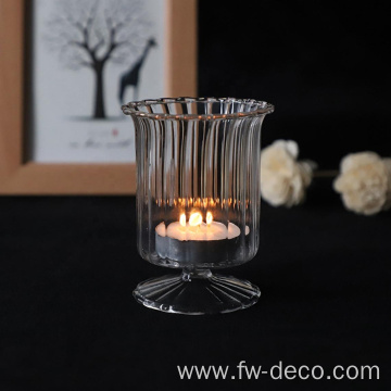 Mercury Glass hurrican Candle Holder, Cup Candle Holder